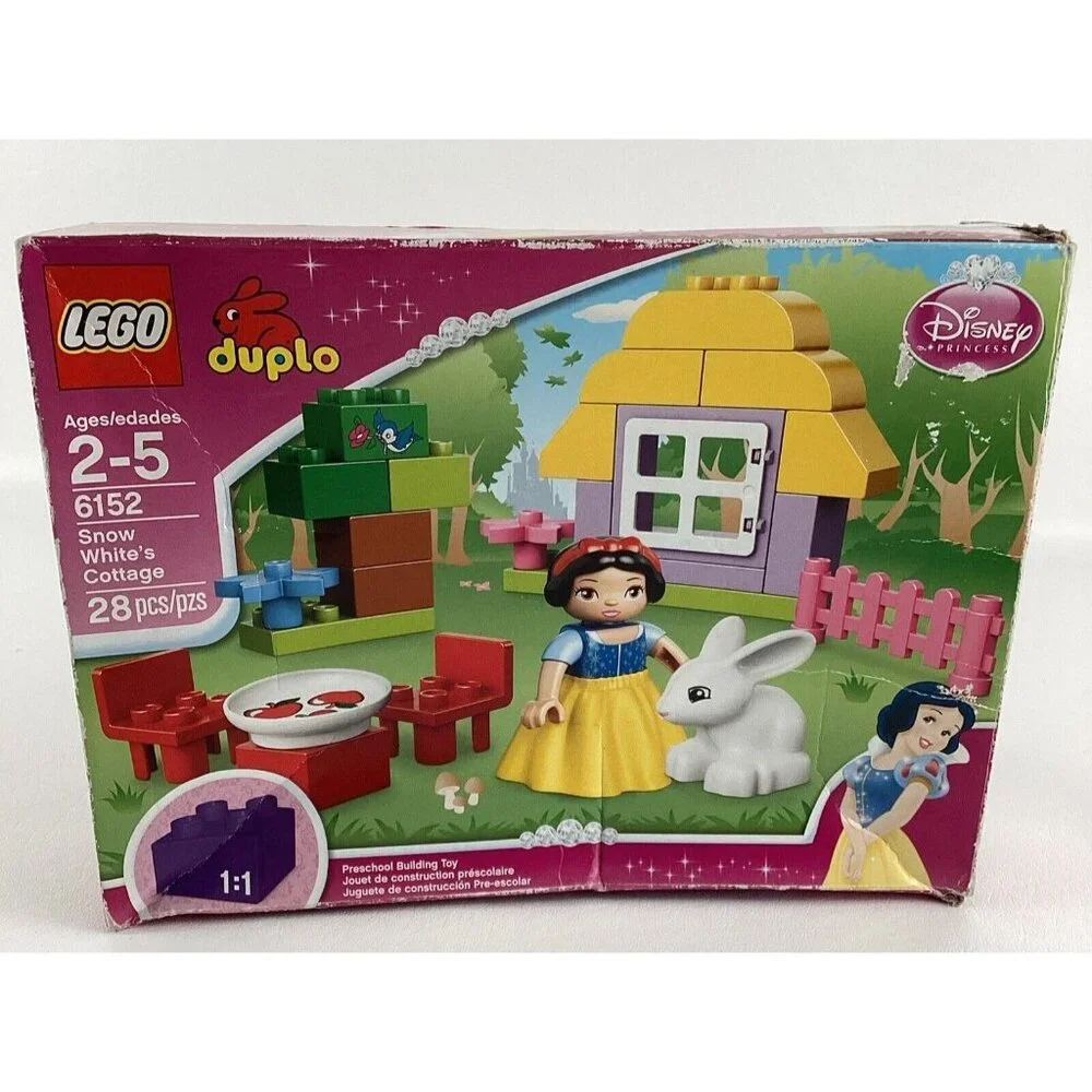 Lego Duplo Snow White's Cottage Preschool Building Toy Disney Princess 6152